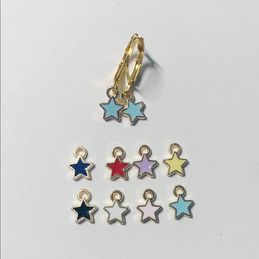 star hoop earrings